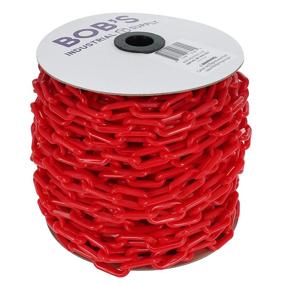 img 4 attached to BISupply 2In X 125Ft Red Plastic Chain Links for Effective Crowd Control