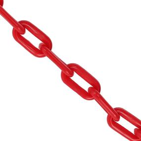 img 2 attached to BISupply 2In X 125Ft Red Plastic Chain Links for Effective Crowd Control