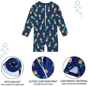 img 2 attached to 👕 Uideazone Sleeve Little Zipper Protective Boys' Clothing and Swim