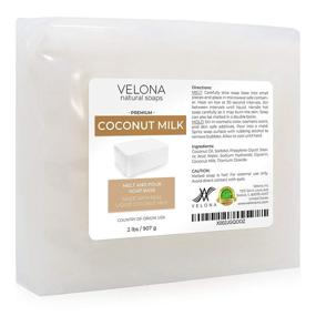 img 3 attached to Velona 2 LB Coconut Milk Glycerin Soap Base: SLS/SLES Free, 🥥 Melt and Pour, Natural Bar – Perfect for Exceptional Soap Making Results