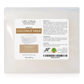 img 4 attached to Velona 2 LB Coconut Milk Glycerin Soap Base: SLS/SLES Free, 🥥 Melt and Pour, Natural Bar – Perfect for Exceptional Soap Making Results