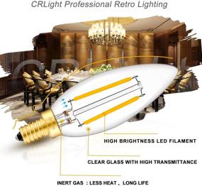 img 3 attached to 🔆 CRLight Candelabra LED Bulb Dimmable Industrial Electrical - Incandescent Equivalent