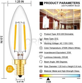img 2 attached to 🔆 CRLight Candelabra LED Bulb Dimmable Industrial Electrical - Incandescent Equivalent