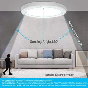 img 2 attached to S NMT Motion Sensor LED Ceiling Light with Adjustable Timeout (30s/180s), 15W 1500LM Round Panel Lighting Fixture For Stairs, Toilet, Closets - Available in Warm White (3000K), Natural White (4000K), and Cool White (5000K)