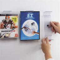 📀 универсальный и ненавязчивый коллектор на 3 диска: dvd, видеоигры, 45 оборотов и blu-ray полка и крепление на стену. логотип