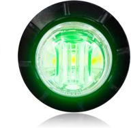 💚 maxxima m09300g 0.75-inch round led courtesy marker light in green logo