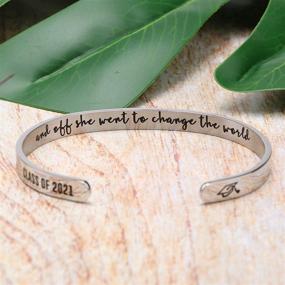 img 2 attached to 🎁 Joycuff Funny Gift for Women - Inspirational Bracelet | Mantra Cuff | Encouragement Jewelry for Daughter, Sister, Wife, Mom, and Friendship