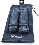 🛥️ wavesrx premium dock line 5/8” x 25’: ideal mooring rope for larger boats with low stretch, high shock absorption, and resistance to sun and saltwater, includes 15” spliced eyelet and storage bag логотип
