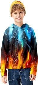 img 2 attached to Linnhoy Colorful Hoodies Crewneck Sweatshirt