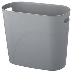 img 4 attached to Plastic Wastebasket Handles Container Bathroom Bath