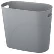 plastic wastebasket handles container bathroom bath logo