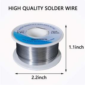 img 1 attached to 🔧 Solder Wire Sn60 Pb40 YIMIA Tin Lead Alloy Flux Rosin Core: Ideal for Electrical Repair, Soldering, Electronic PCB Welding & DIY Work (0.8mm, 100g)