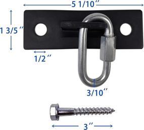 img 3 attached to 💪 High-Quality Heavy Bag Hanger Mount Hook - Ideal for Boxing & MMA Training - Sturdy, Black