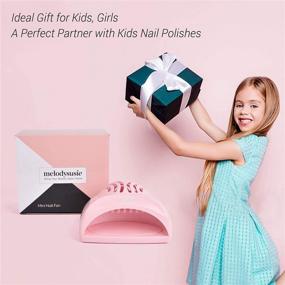 img 3 attached to 🌈 MelodySusie Portable Kids Nail Dryer - Mini Nail Fan for Quick Drying Regular Nail Polish, Safe for Hands and Skin - Children's Gift, Ideal for Girls