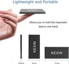 img 2 attached to 💨 high speed portable external storage: KEXIN 500GB ultra-slim solid state drive for PC, Mac, Xbox & PS4