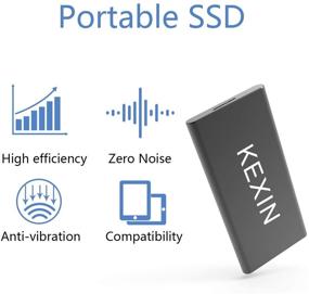 img 1 attached to 💨 high speed portable external storage: KEXIN 500GB ultra-slim solid state drive for PC, Mac, Xbox & PS4
