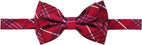 img 2 attached to Retreez Tartan Styles Microfiber Pre Tied Boys' Accessories ~ Bow Ties