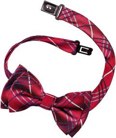 img 1 attached to Retreez Tartan Styles Microfiber Pre Tied Boys' Accessories ~ Bow Ties