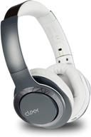 cleer audio enduro 100 беспроводные наушники с bluetooth - накладные, быстрая зарядка, легкий вес, подкастинг, 100-часовая батарея, полная зарядка на 4 дня воспроизведения, возможность прослушивания музыки и звонков, бесщеточный динамик (темно-синий). логотип