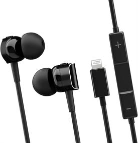 img 4 attached to 🎧 FAPO Lightning Earbuds for iPhone - MFi Certified In-Ear Earphones with Microphone, Wired Noise Isolation Headphones for iPhone 13/12/11 Pro Max/Xs - All iOS System (Black)