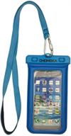 📱 chongka universal waterproof pouch dry bag floating case for iphone 11 pro x 8 7 6s plus galaxy pixel up to 6.0'', waterproof case for pool beach swimming kayak - blue logo