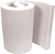 📦 air lite extra high density urethane foam: perfect for projects, 2x36x82-inch, white - fob:mi logo