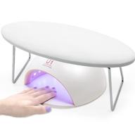 nail arm rest pillow: a microfiber leather manicure solution for nail salon table desk use logo