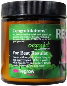 img 3 attached to 🦷 REGROW Remineralizing Tooth Powder: Say Goodbye to Sensitive Teeth and Gums, Naturally Whiten Your Teeth, Cleanse, Heal, and Protect with All-Natural 4oz Glass Jar