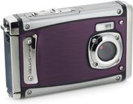 📷 bell+howell wp20-p splash3: 20mp waterproof underwater camera with full hd video & 8x digital zoom - purple logo