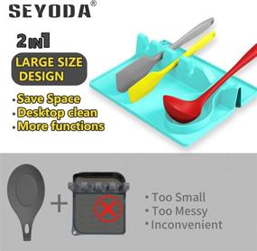 img 2 attached to 🔥 SEYODA Silicone Heat Resistant Multiple Utensils