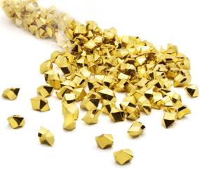 img 4 attached to 💎 Royal Imports Iridescent Gold Acrylic Gems: Ideal for Vase Fillers, Table Scatter, Weddings, Photography, Crafts - 1 LB (180-200 Gems)