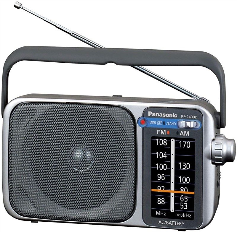 panasonic rf 2400d am radio silver 로고