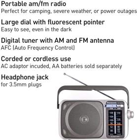 Panasonic Portable Digital AM/FM Radio Silver RF-2400 - Best Buy