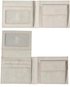 img 4 attached to Compact and Stylish Minimalist Travel Bifold Wallet for Men - C Brown: Perfect Men's Accessory for Cards, Money & Organizing