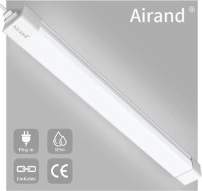 img 4 attached to 💡 High-Performance Airand LED Shop Light: 2FT Plug-in Ceiling Light with 18W Power, 1800LM Brightness, and 5000K Color Temperature - Waterproof for Kitchen, Garage, Office, and Shop