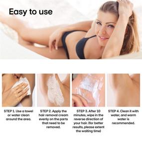 img 1 attached to 🚫 AOBBIY Hair Removal Cream for Women - Powerful and Effective 10 Minute Depilatory Cream, Non-Irritating and Odorless Formula for Gentle Hair Removal on All Skin Types - 100ML