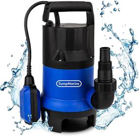 img 4 attached to SumpMarine 1/2 HP Submersible Utility Pump: Clean Water Sump Pump with 25’ Cord, Float Switch - Moves Up-To 2,000 Gallons Per Hour for Flooded Areas, Pools, Hot Tubs, Rain Barrels, Ponds