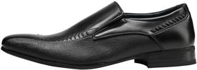 img 3 attached to 👞 Bruno Gordon 02 Black Leather Loafers - Stylish Men's Slip-On Shoes for Loafers & Casual Comfort