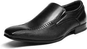 img 4 attached to 👞 Bruno Gordon 02 Black Leather Loafers - Stylish Men's Slip-On Shoes for Loafers & Casual Comfort