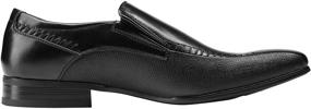 img 1 attached to 👞 Bruno Gordon 02 Black Leather Loafers - Stylish Men's Slip-On Shoes for Loafers & Casual Comfort