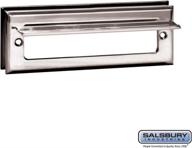 seo-optimized salsbury industries chrome 📬 finish mail slot 4035c, standard/letter size logo