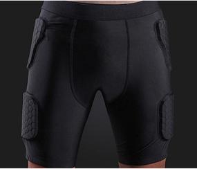 img 3 attached to yingfeg bb Men’s Padded Shorts: Training Compression Underwear with Hip and Butt Protection