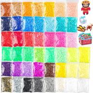 🧩 36000 pieces value pack fuse beads - assorted 45 colors | bulk multicolor fuse beads for kids crafts | includes ironing paper logo