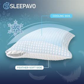 img 1 attached to Sleepavo Cooling Pillow Protector Pillowcase