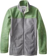 🧥 columbia sportswear boy's dotswarm full zip jacket: stylish and cozy outerwear for active kids logo