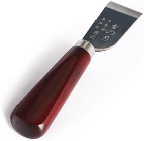 img 3 attached to Универсальный инструмент для обработки кожи: деревянная ручка 🔪 нержавеющий стальной режущий нож с аксессуарами для ремесел и домашнего инструмента