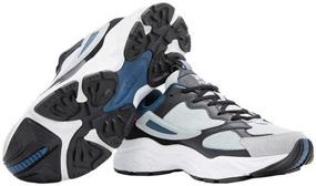 img 1 attached to Fila Recollector Grey Black Blue Men's Shoes