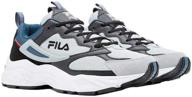 fila recollector grey black blue men's shoes logo