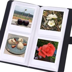 img 1 attached to 📸 Black PU Leather Photo Album for Fujifilm Instax Square SQ1 SQ6 SQ10 SQ20 Camera Film by Sunmns Wallet