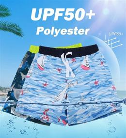 img 1 attached to 🏊 SOLOCOTE Boys Swim Trunks Beach Board Shorts with Inner Mesh Liner - Ideal Bathing Swimsuit for Optimal Comfort and Style